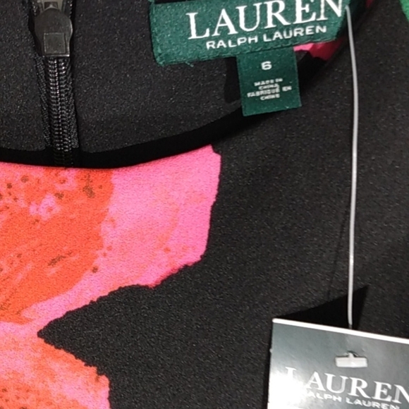 RALPH LAUREN NWT ESSENTIALS FLORAL DRESS SIZE 6 - Picture 4 of 9